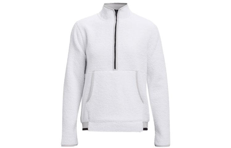 Under Armour Sweatshirts Women s White Stand Collar Moderate Regular 1366355-100 XL