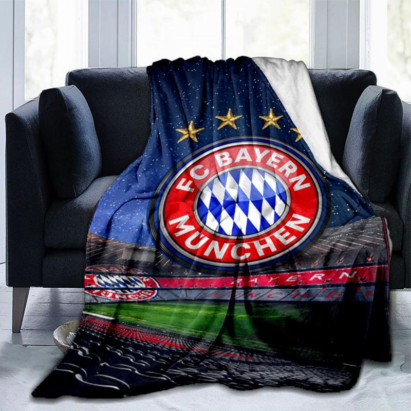 Munich FC Artwork Printed Throws Blanket Soft Flannel Blankets for Couch Bed Gifts for Men Women Picnic Blanket Christmas Gifts