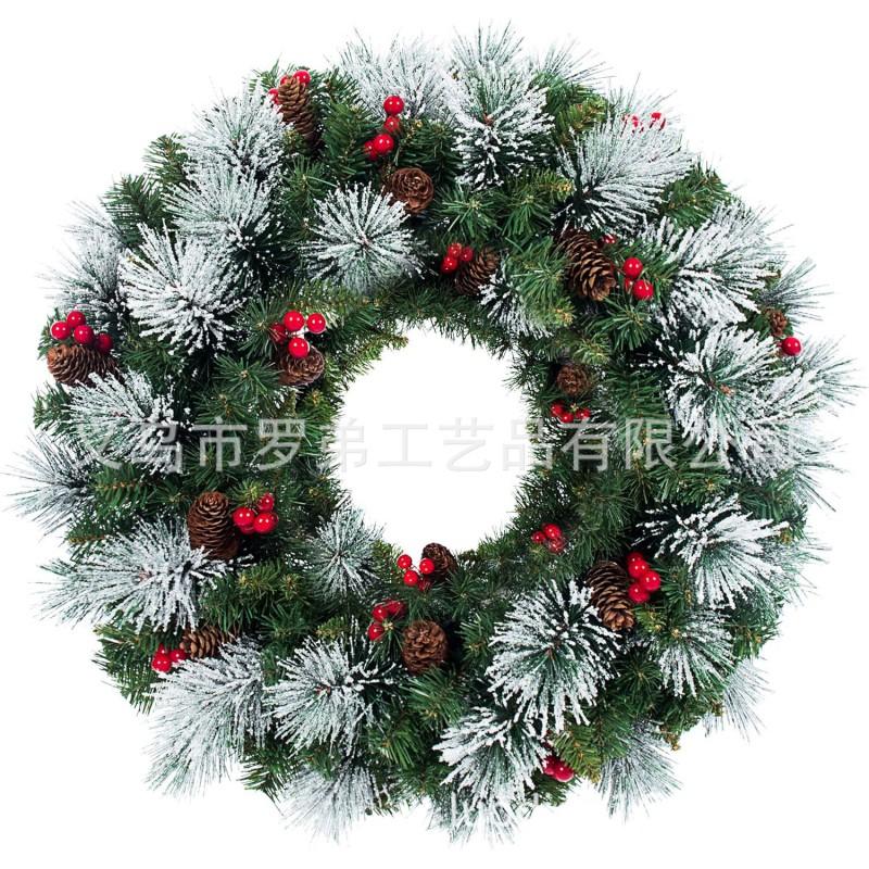 Christmas Wreath Door Hanging Decor Home Mall Window Party Festive Simulation Ornament
