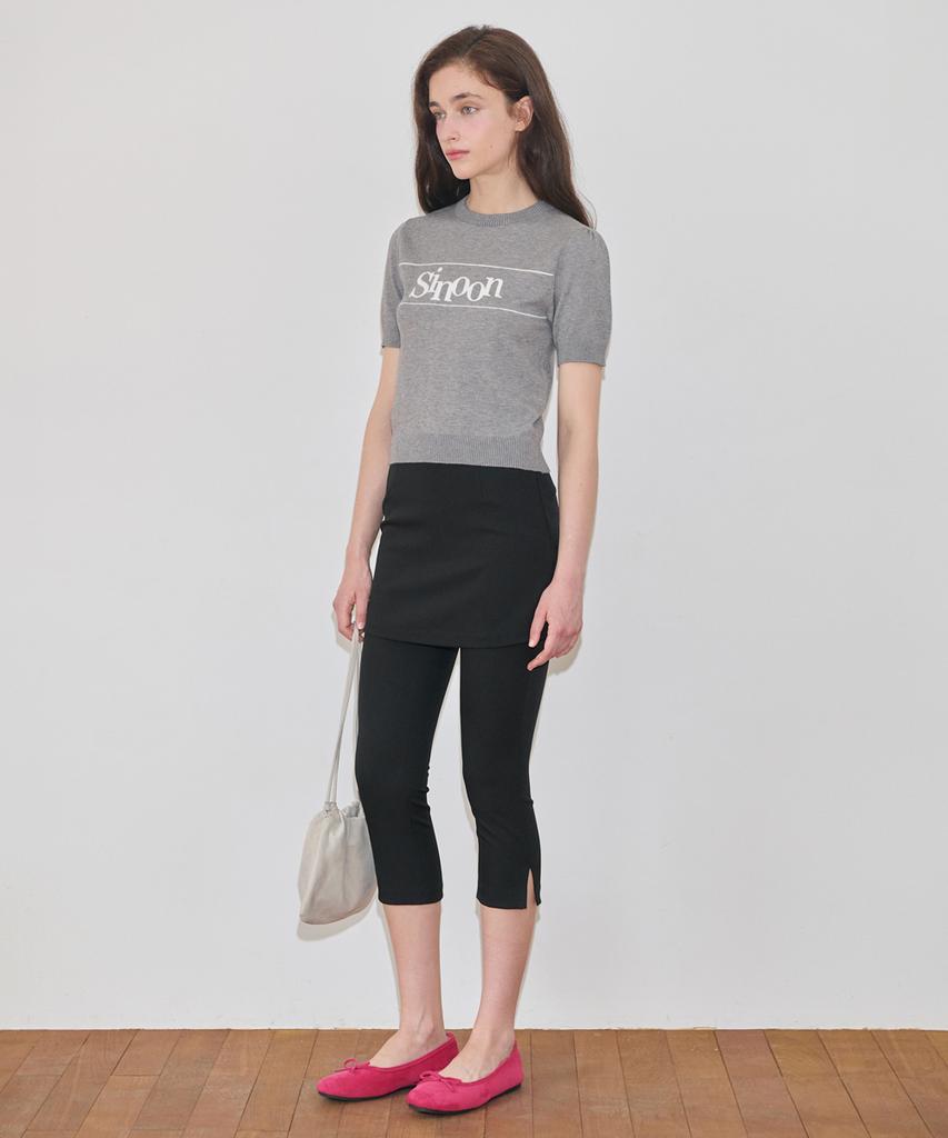 SINOON Sinoon Logo Half Knit (Melange Gray)