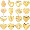 Hearts Series Strawberry Rhinestone Flower Charm Wolf Irregular Pendants For Jewelry Making Sun Moon Eye Stainless Steel Charms