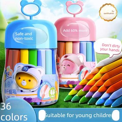 48 Renkli Üçgen Yağlı Pastel Boya Bulaşmayan Ergonomik Kolay Tutulan Kırılmaya Dayanıklı Çocuk Güvenli Sanat Öğrenimi Yaratıcı Gelişim İçin