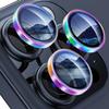 1Set Colour Camera Lens Protector For IPhone 15 Pro Max 14 Plus 13 12 Pro Max Camera Film Tempered Glass Multicolor Protective