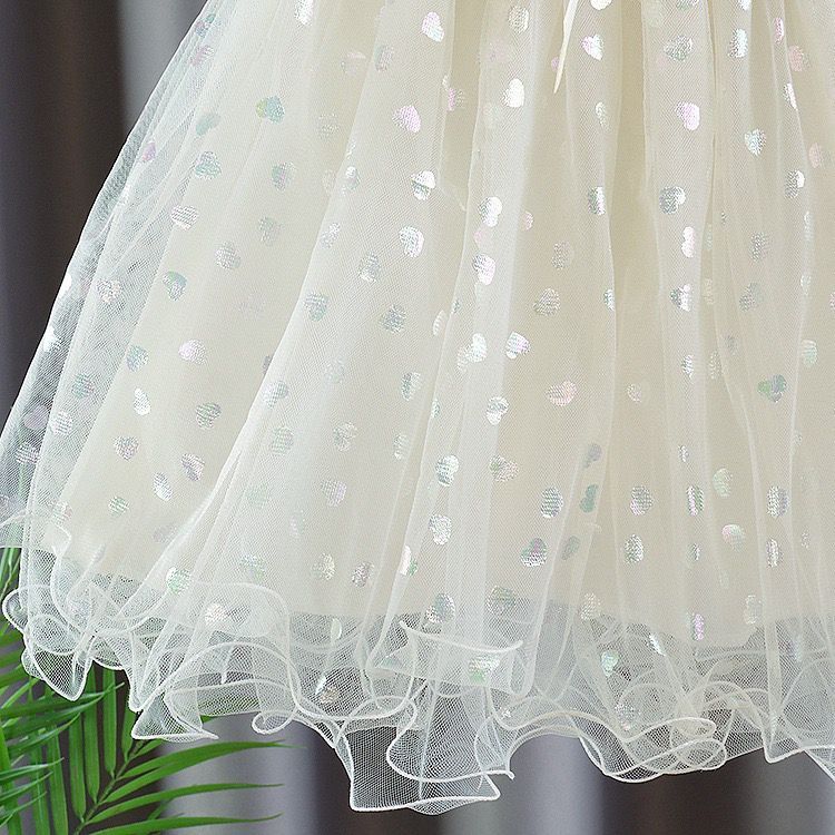 Flickors tryckta kjol Kort kjol Sommar Barns prinsesskjol Flickors chiffongkjol Fluffig kjol