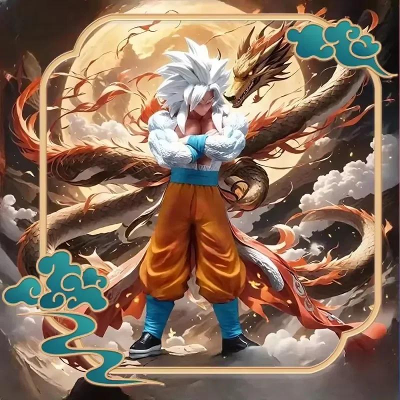 32cm Anime Figurine Dragon Ball Z Figure Super Saiyan 5 Son Goku Action Statue PVC Model Desktop Ornament Collection Toys Gifts