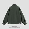 Abrigo Versátil Chaqueta de Algodón Minimalista para Hombre 2026 Abrigo de Trabajo Lavado y Envejecido Solapa de Pie para Hombre Primavera y Otoño Transpirable Trabajo Chaqueta Casual
