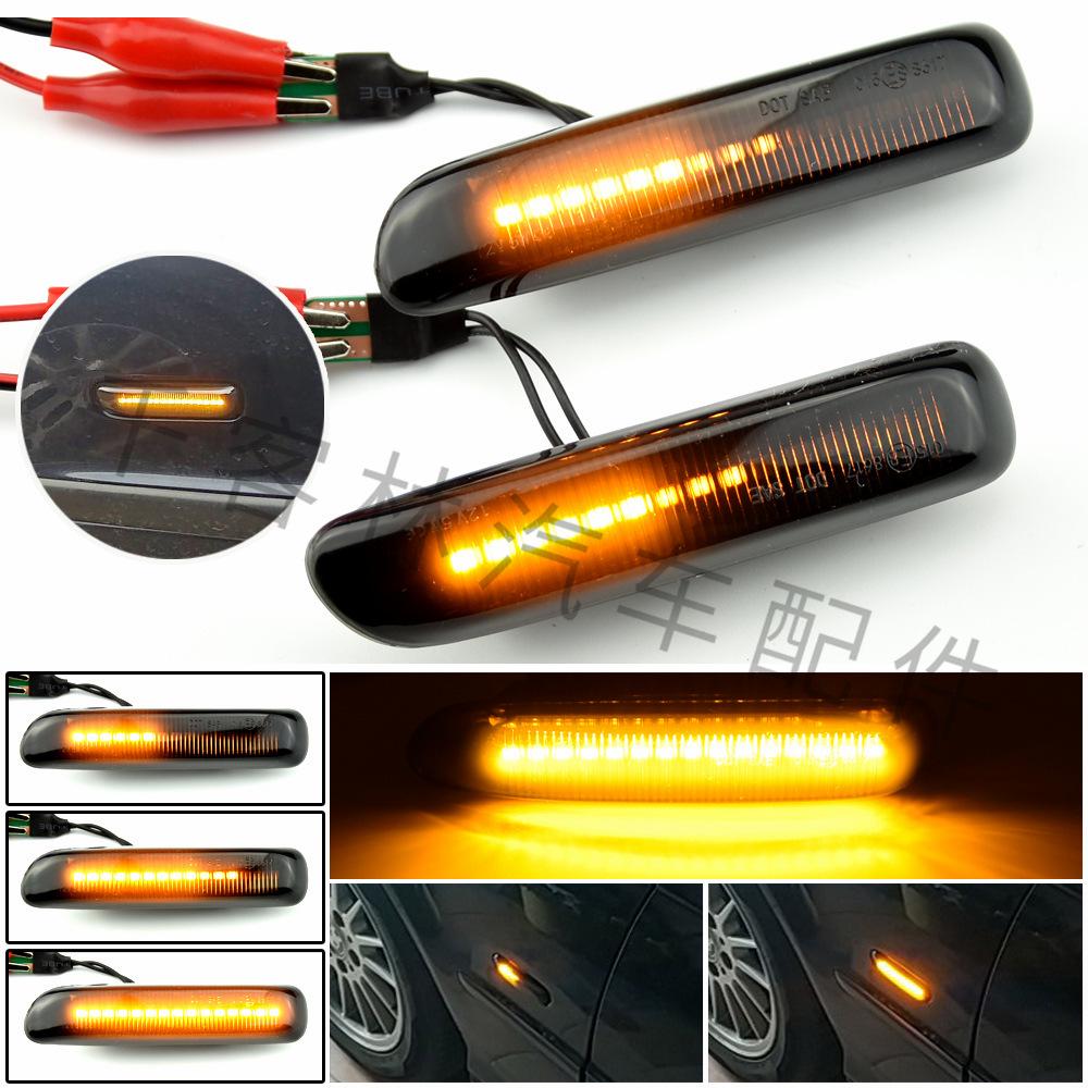 Compatible with BMW 3 Series E46 1997-2001 Dynamic Flowing Water Side Turn Signal Light.