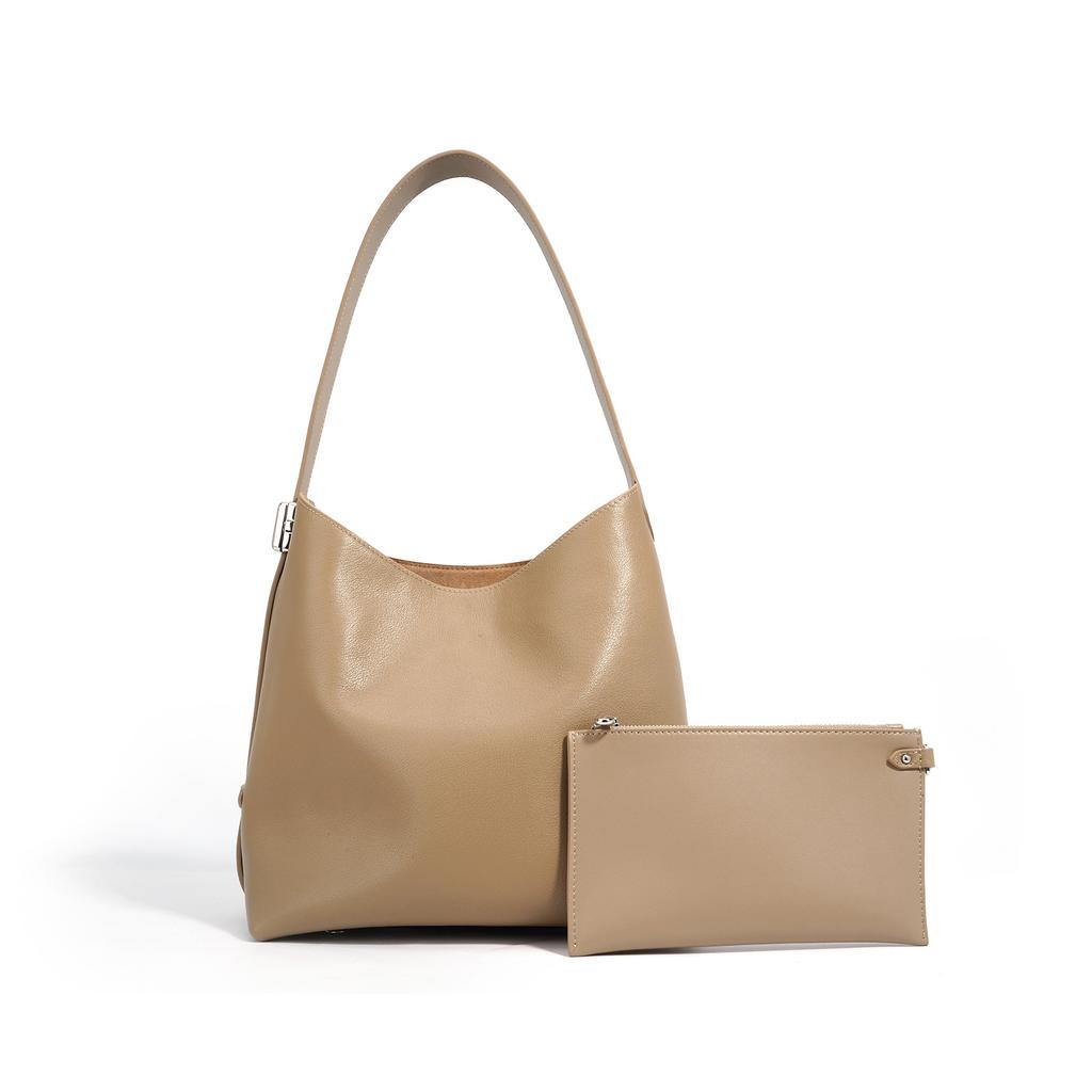 Tote bag women's bag large-capacity leather bag 2025 premium new retro premium shoulder bag computer commuter bag