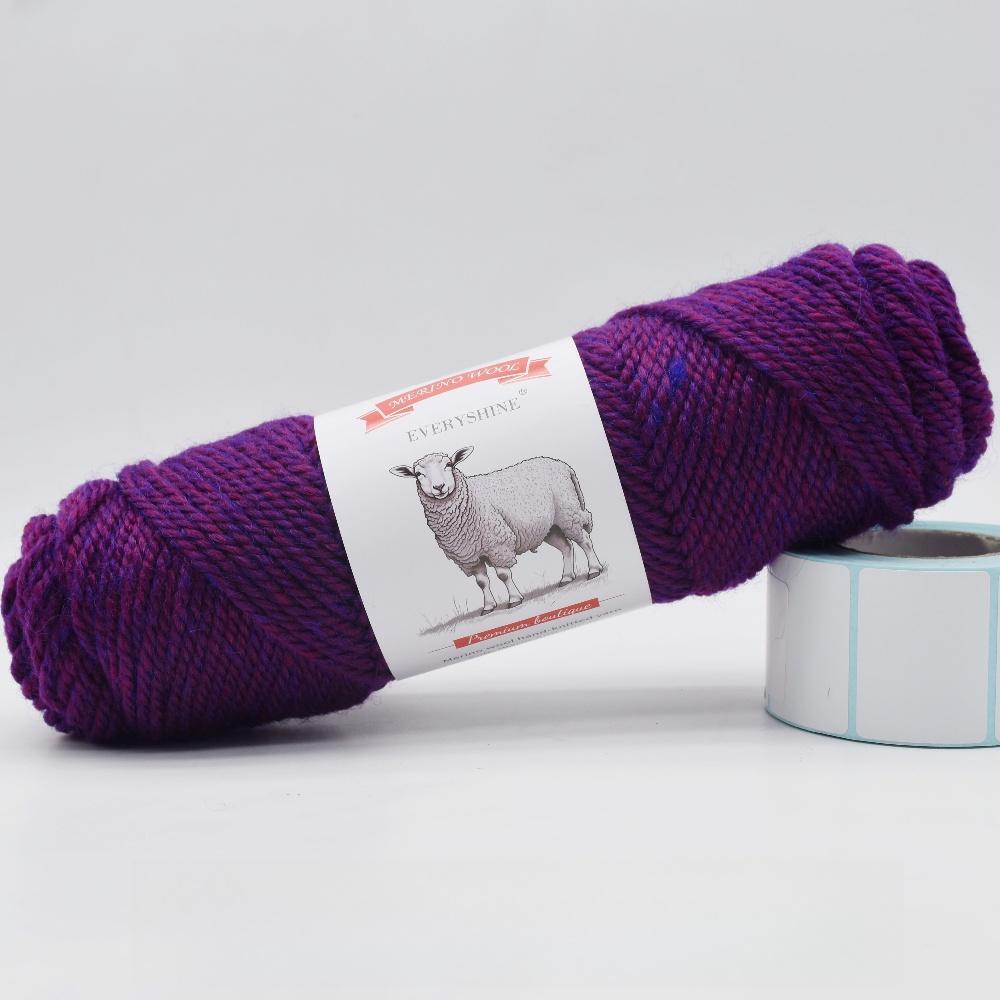 3 balenia hrubej priadze z merino vlny (100g/3.53oz Na klbko) – 110m/120yd Viacfarebná mäkká pletacia a háčkovacia priadza na DIY remeslá Teplé ručne vyrobené potreby