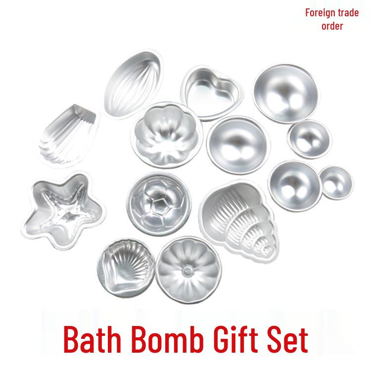 Aluminum Alloy Bath Bomb and Soap Mold - Shallow Hemisphere Design