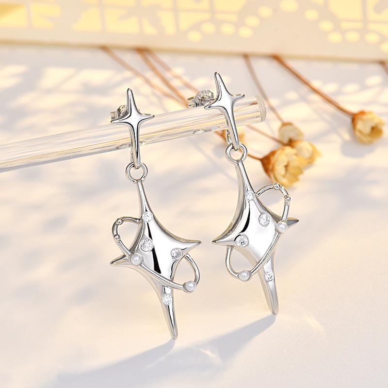 

Новые высококачественные серьги-иглы, летние серьги со звездным жемчугом, серьги в стиле отпуска