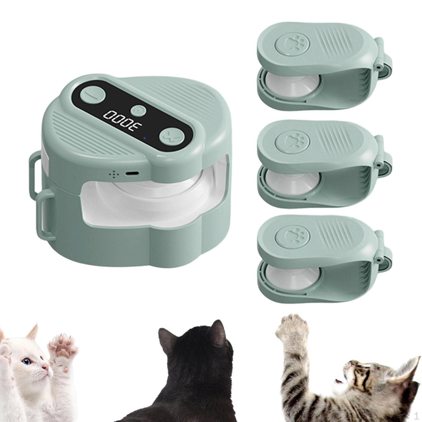 

,Interactive Cat Toy Kitten Enrichment Toys Automatic Self Play with Remote Rechargeable Pet зелёный