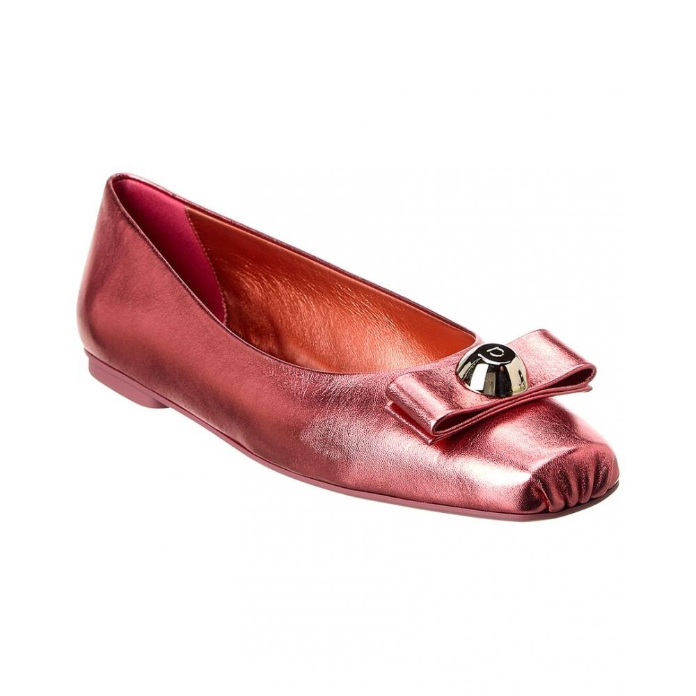 

Salvatore Ferragamo Ferragamo Pina Кожаные балетки розовый