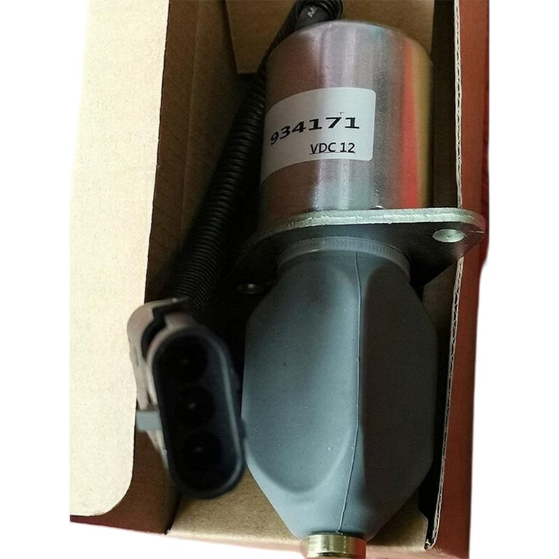 high quality new  12V 3934171 Diesel Fuel Shutoff Solenoid Excavator Excavator Replacement Parts for Cumm