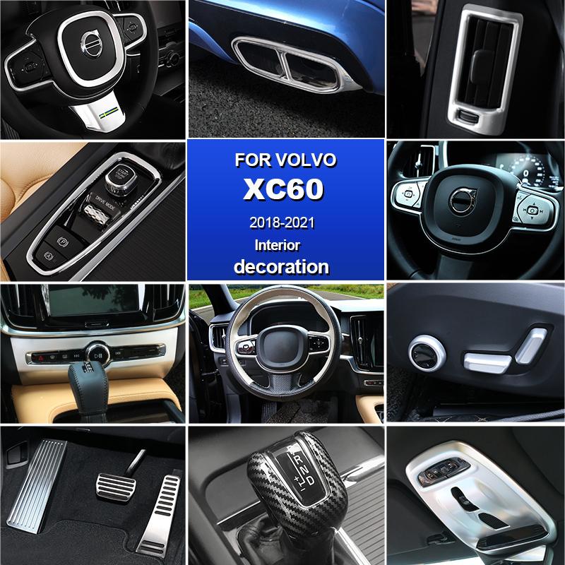 Autoaufkleber ABS für VOLVO xc60 Zubehör 2018 Auto Dekorationsaufkleber Innenraumleiste