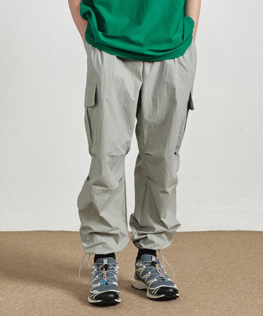 UNION BALANT Nylon Stopper Pants Light Gray