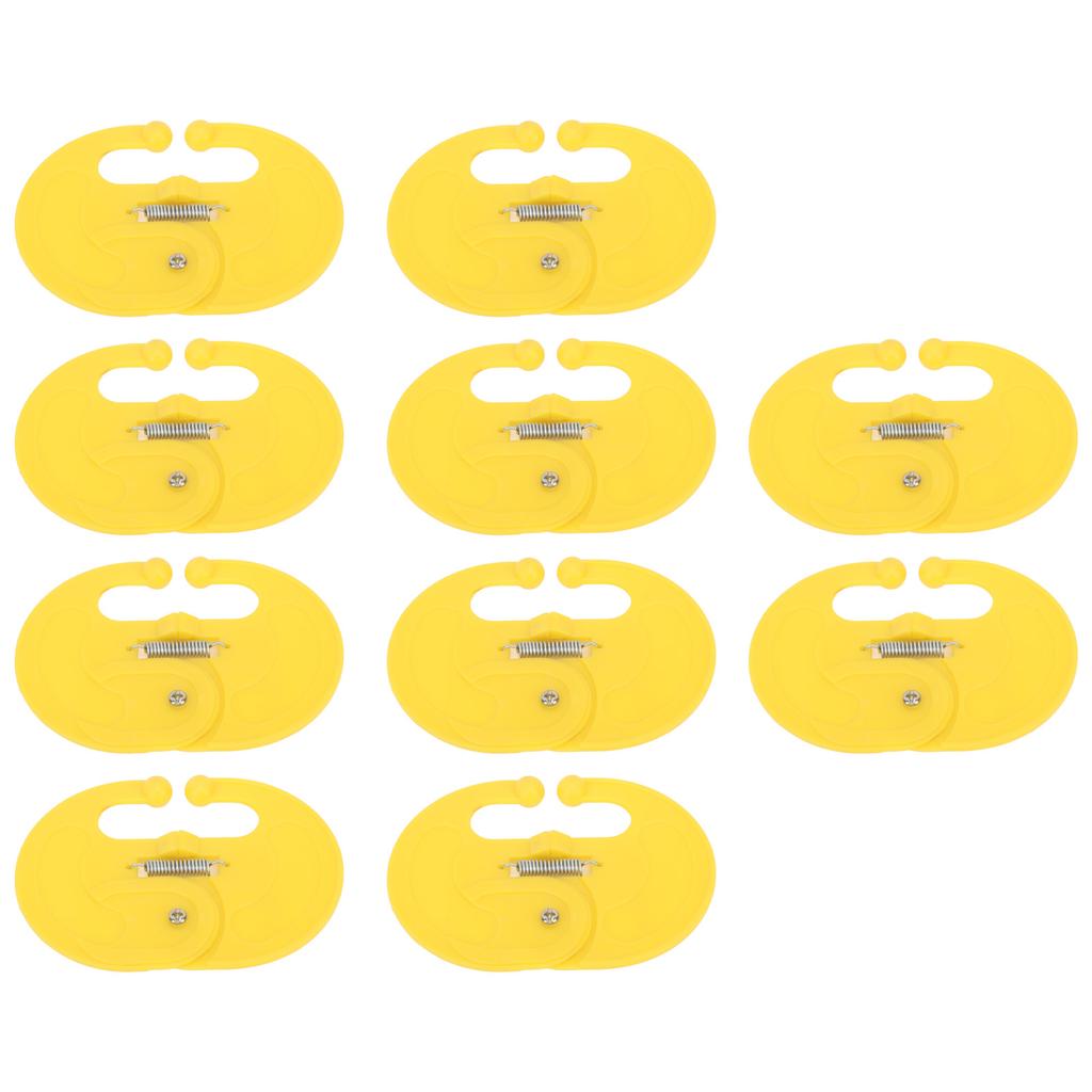 10 Pcs Calf Weaner Spring Lock High Tensile Strength Lengthened Widened PP Calf Nose Thorn Milk