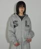 Sleekglow Slgw Patch Two-Way Zip-Up Hoodie [Grey]