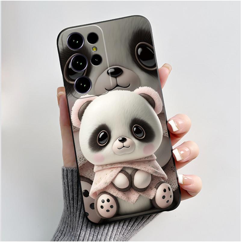 Oukitel C61 Pro maciņš Oukitel C61 GT vāciņš Luksusa Jauka Sirds Zaķis Smieklīgs Melns TPU Mīksts Silikona Aizsargājošs Tālruņa Maciņš