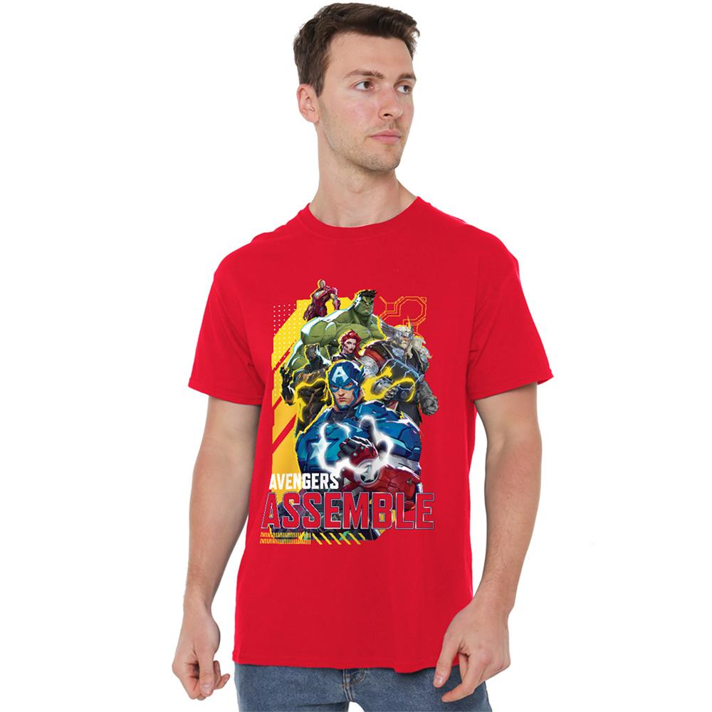 Marvel Rivals Unisex Adult Assemble Avengers T-Shirt