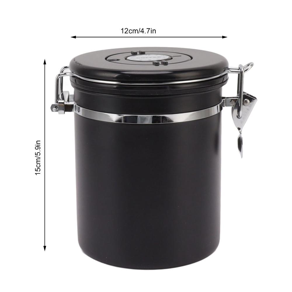 1.2L / 1.5L / 1.8L Coffee Bean Storage Container Airtight Coffee Container  For Cereal Storage