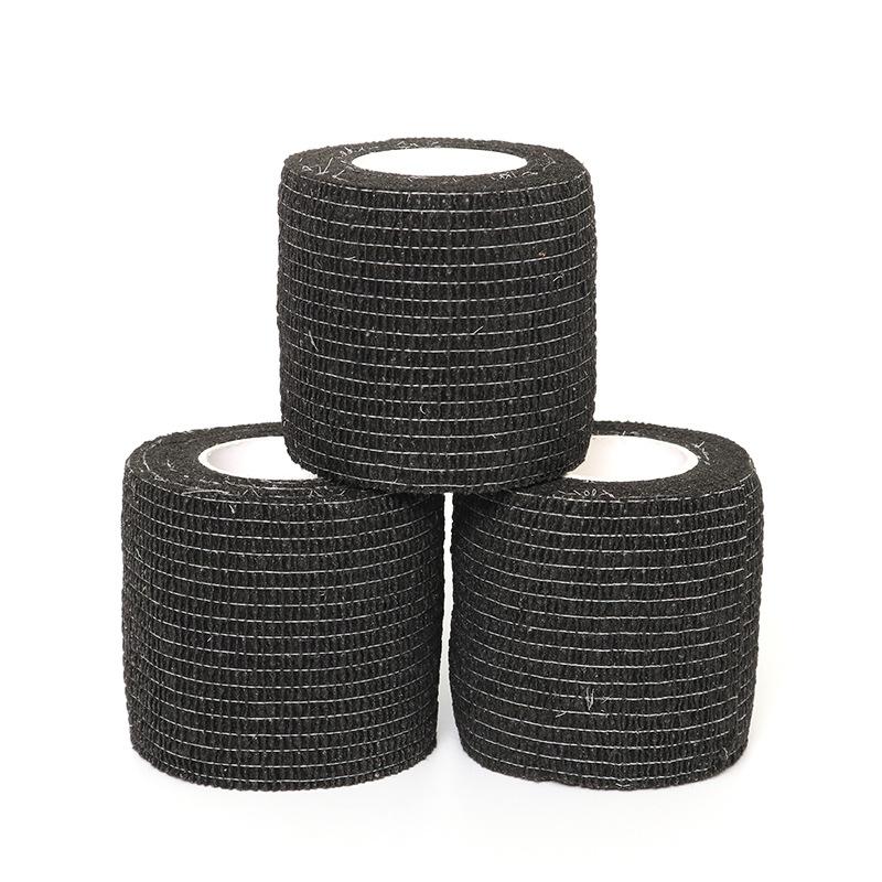 

12PCS Tattoo Grip Cover Wrap Disposable Black Bandage for Tattoo Grip Bandage Machine Tape Tube Accessories