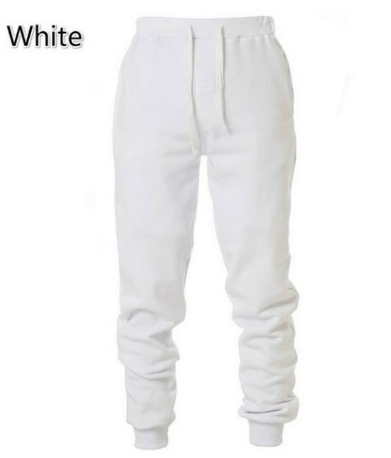 

Мужские универсальные повседневные спортивные штаны-шаровары — однотонные, дышащие и модные для весны и осени. L белый