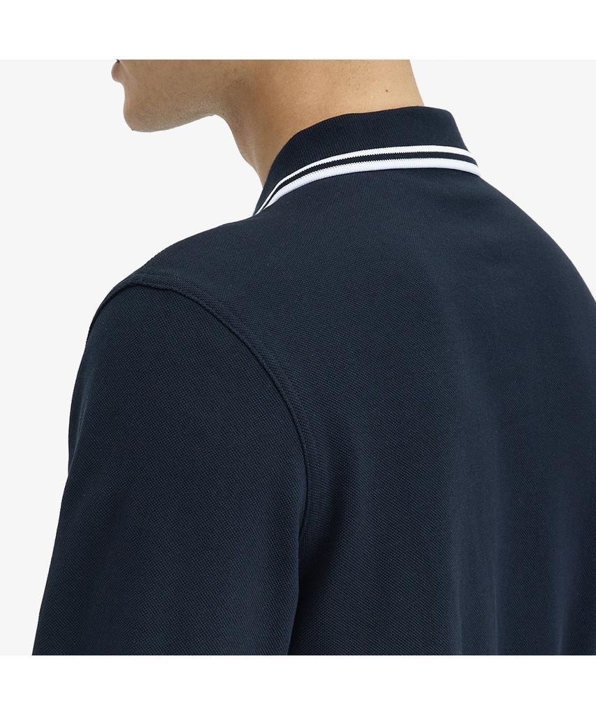 FRED PERRY [M3636] Long Sleeve Twin Tip Fred Perry Shirt - Navy/White M3636-238