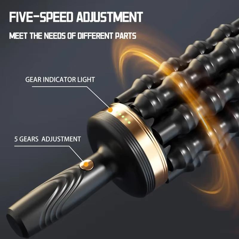 2025 New Foot Massage Roller for Shiatsu Acupoint Percussion Leg Roller Massager Relief Muscle Pain Relax Stress Massager