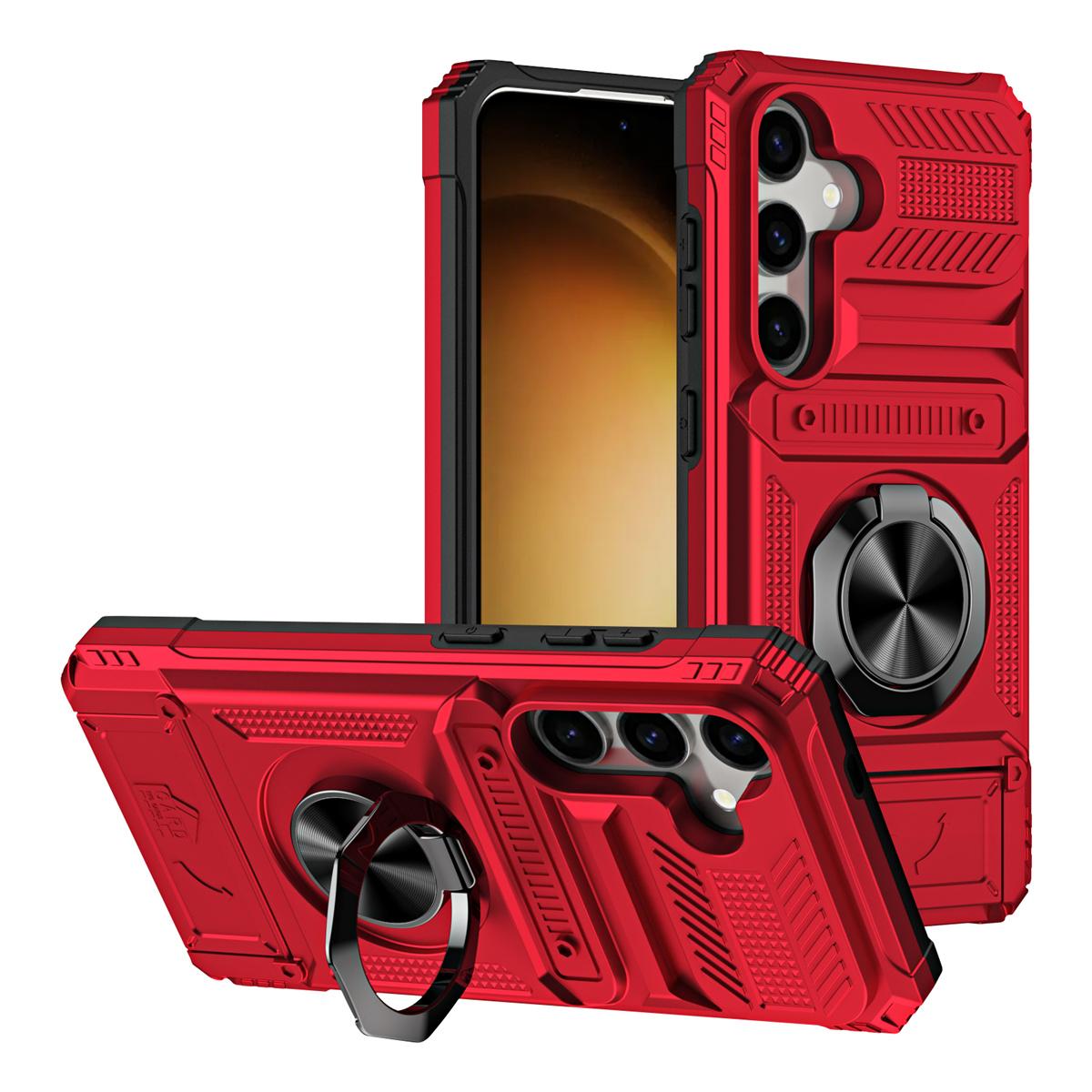 

Phone Case for Samsung Galaxy S25 FE S26 S24 Ultra Plus S23 A17 A26 A16 A56 A36 A55 Wallet Card Holder Rotated Ring Kickstand Galaxy S25
