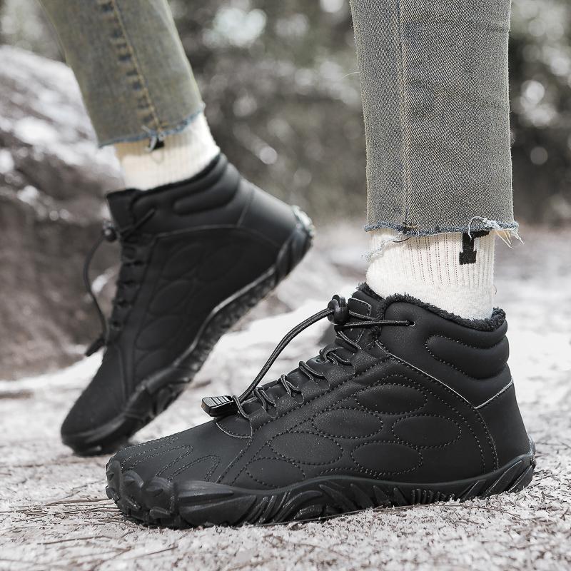 Plysch Vandring Snöstövlar Dam Ankelstövlar Herr Varma Bomullsskor Halkfria Utomhus Trekking Camping Sneakers