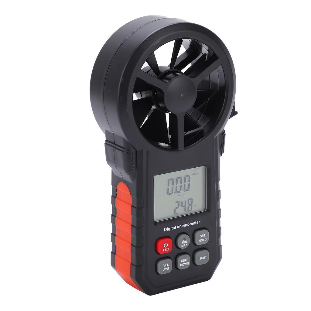 MS6252A Anemometer Tragbares Windgeschwindigkeitsmessgerät Tester Messgerät mit Windmengenmessung