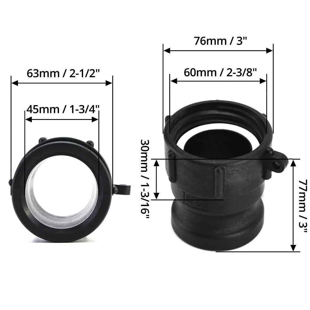 Acheter Polypropylene Cam & Groove Hose Fitting 2in Water Tank Connector  Strength Cam Lock Fittings Pipes | Joom