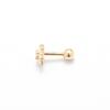 LUNNE 14k Snowflake Cubic Piercing (14K Gold) #W11