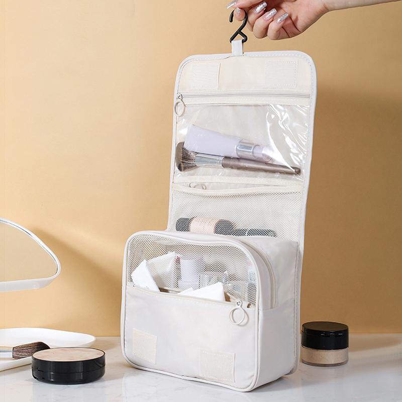 Portable Hook Toilet Bag Multi Functional Travel Waterproof Wear Resistant Multi Layer Storage Large Capacity Makeup Bag