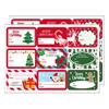 2 Sheets Label Stickers Vibrant Color Self-Adhesive Paper Christmas Gift Tags Stickers for Home