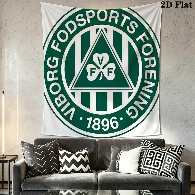 Viborg FF logo Wall Hanging Printed Fabric Blanket Decorative Tapestries for Bedroom Living Room Home Decor