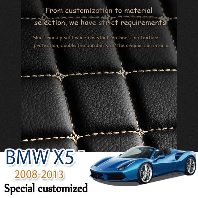 The Trunk Cargo Leather Liner Car Boot  Carg Compartment Floor Carpet Mud For BMW X5 2008-2013