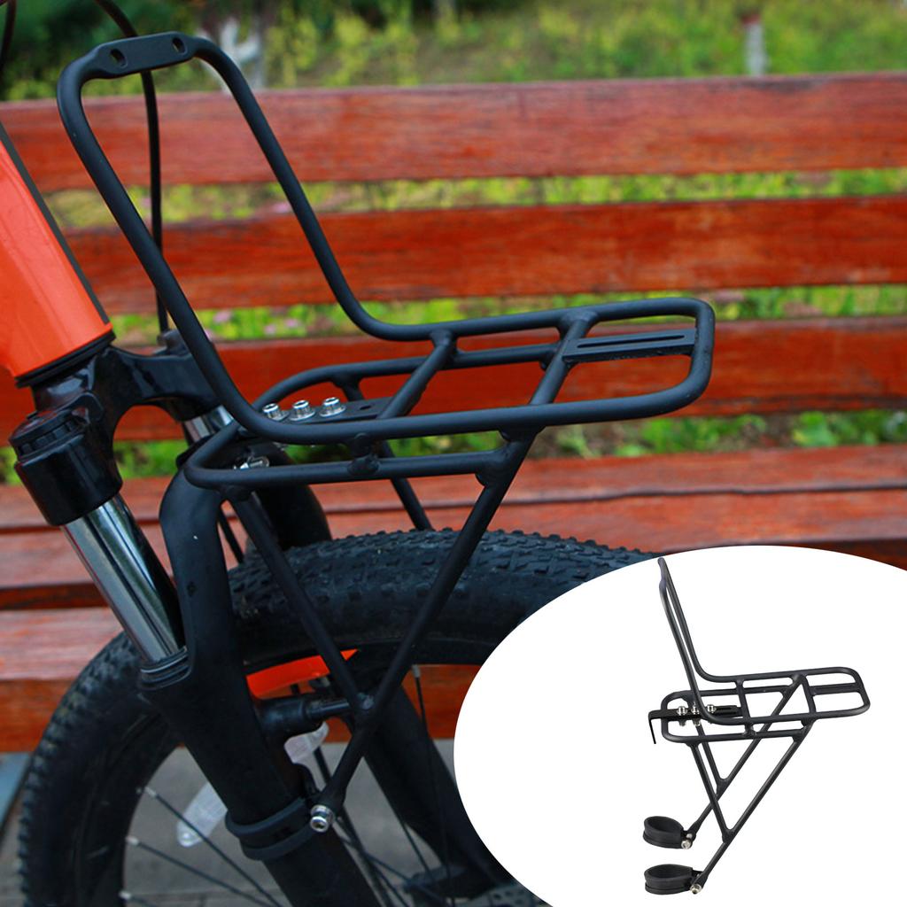 Przedni Bagażnik Rowerowy Bagażnik na Kierownicę Rowerową ze Stopu Aluminium Bagażnik Rowerowy Stojak Przewoźnik Bagażu Piknikowego na Rower Szosowy