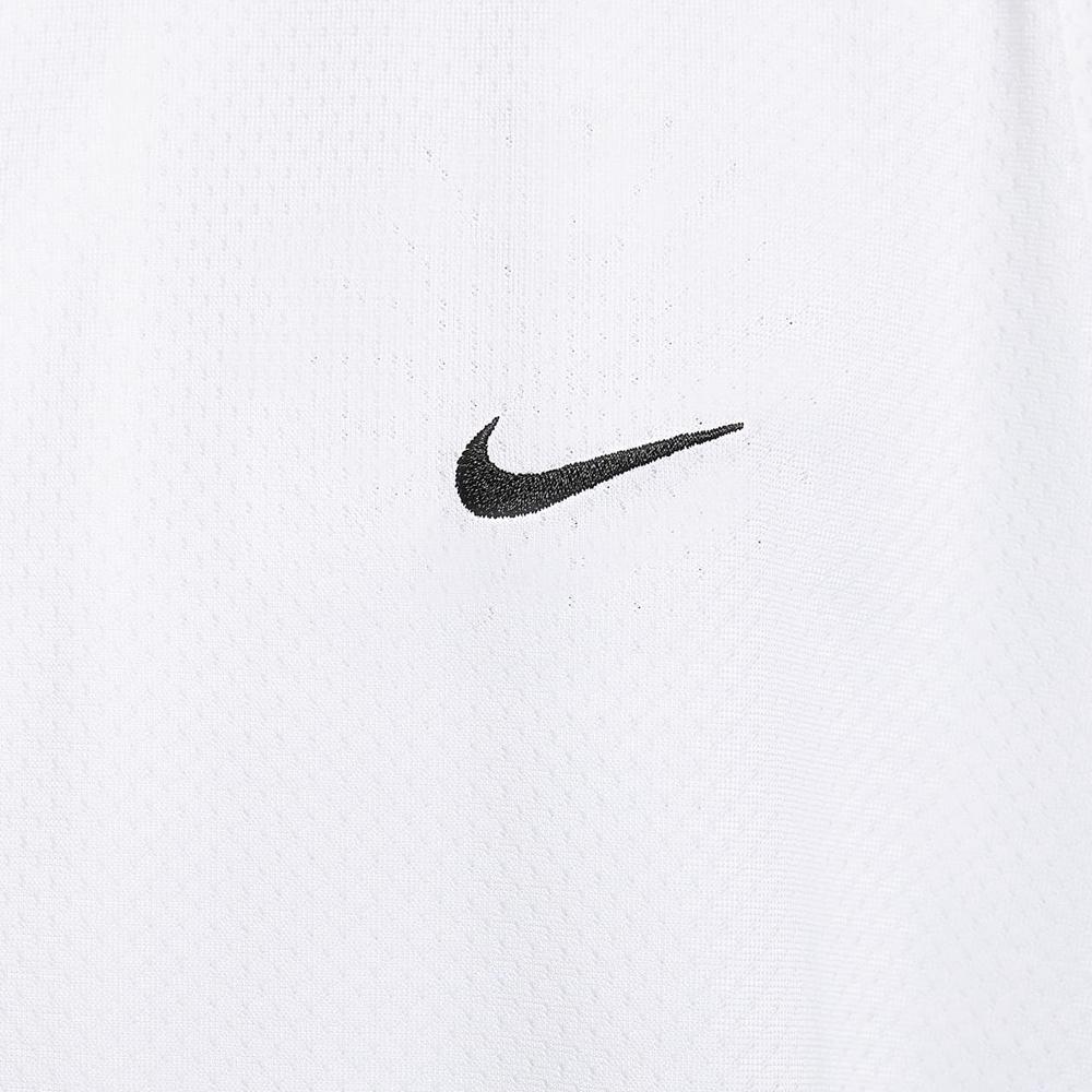 Nike Quick-Dry Short-Sleeve Basketball Shirt Men Tops White Black FN2876-100