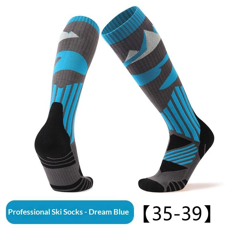 1 Pair Professional Winter Ski Socks Adult Snow Hiking Socks Thickened Warm Sports Snowboard Cycling Soccer Socks Women Men Gift