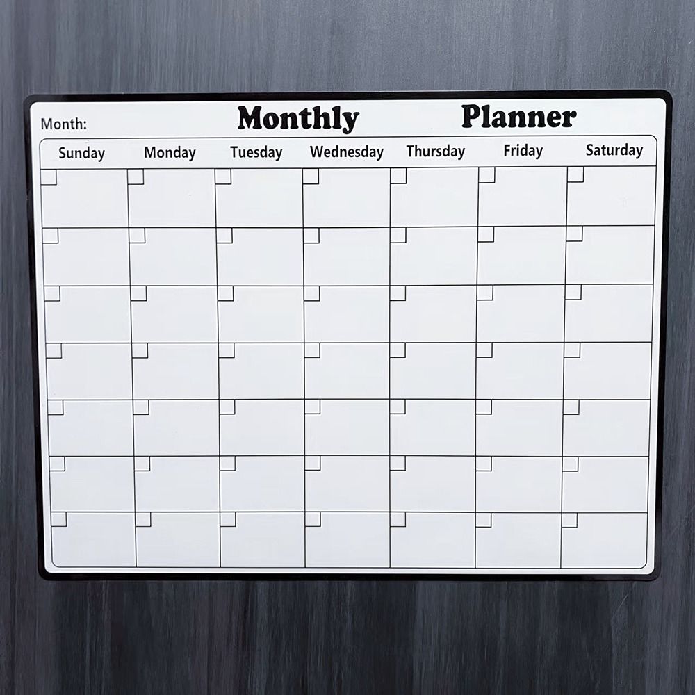 1ks Záznam Zpráva Měsíční plánovač Whiteboard S/L Calendar Board Kitchen Decor