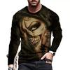 Women O Neck Long Sleeve 3d Print T Shirt