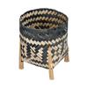 Handwoven Basket, Natural Planter for Indoor Plants Living Room Decor
