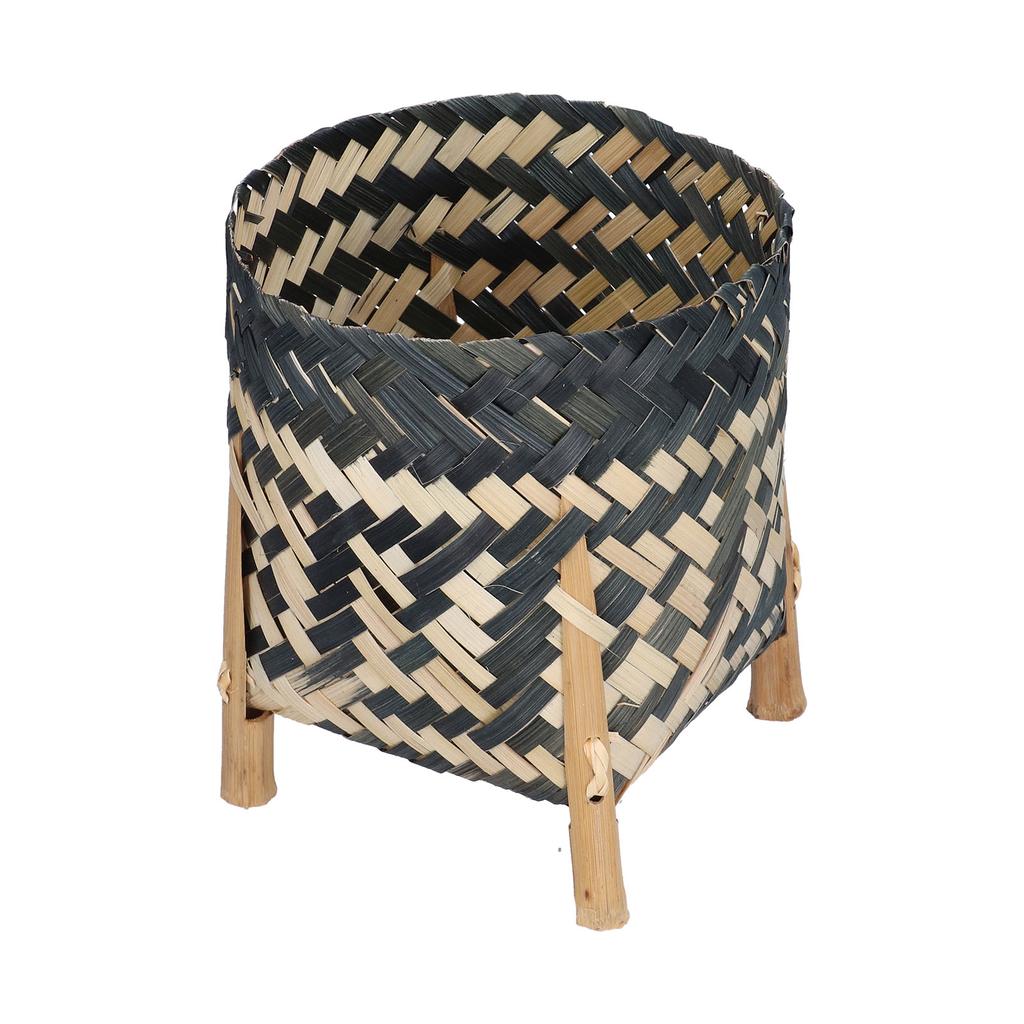 Handwoven Basket, Natural Planter for Indoor Plants Living Room Decor