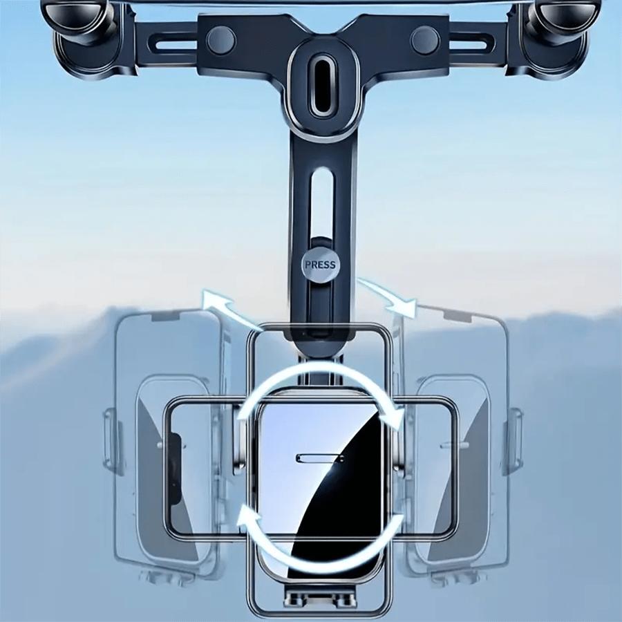360°Rotatable And Retractable Car Phone Holder Car Rearview Mirror Bracket,Multifunctional Adjustable Universal Phone Holder