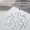 Nail Art Decorations: 5A Zircon Rhinestones - Marquise, Teardrop, Heart, Square Shapes, Flat Back, 50 Pcs.