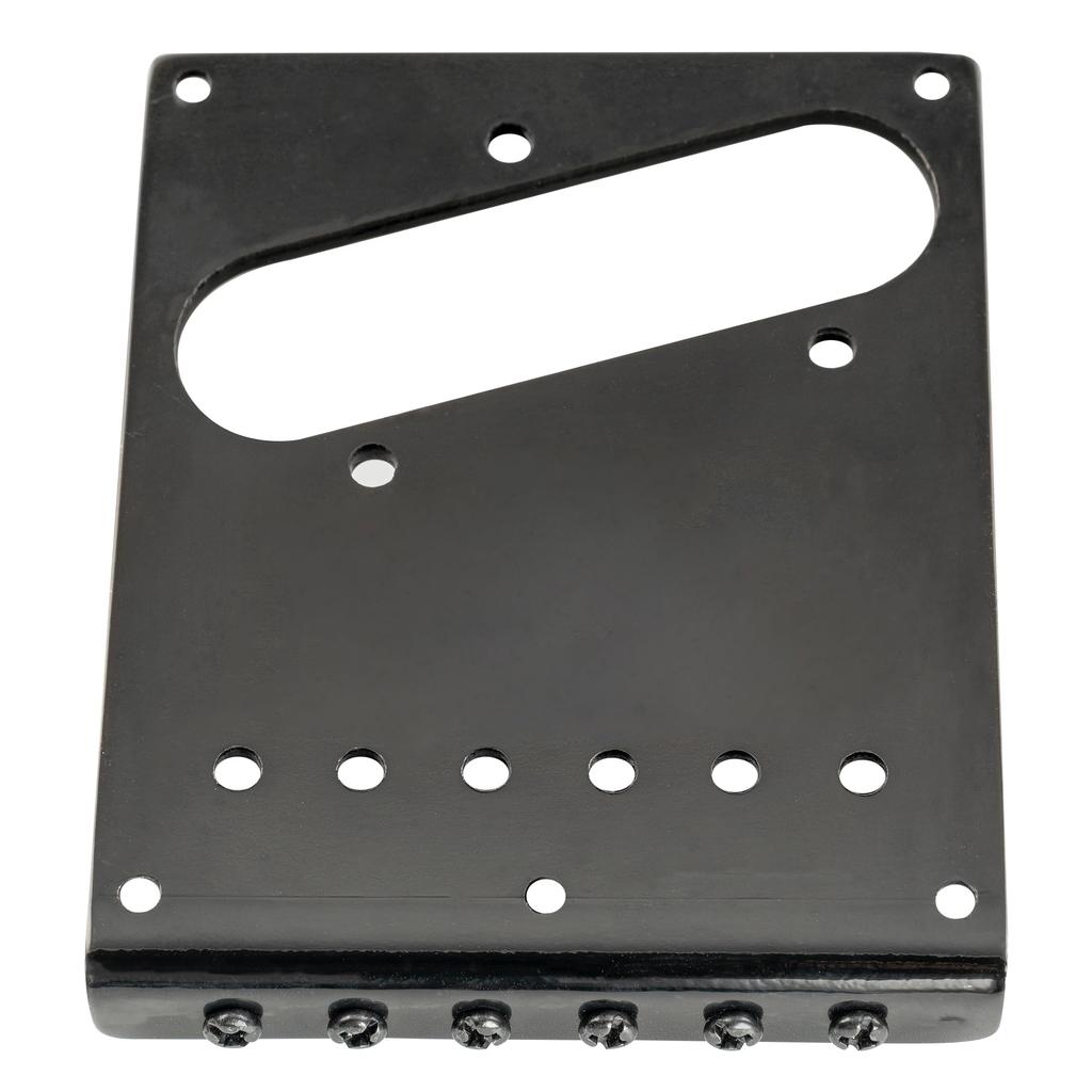 Musiclily Pro Telecaster with Stainless Steel Saddles for Squier Tele Electric Black Bridge, 6-Way, Guitars,