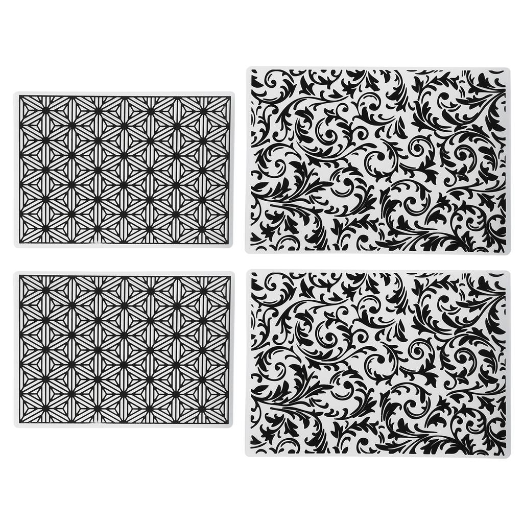 4PCS Plastic Embossing Folders Template  Card Making Scrapbooking Paper Tools