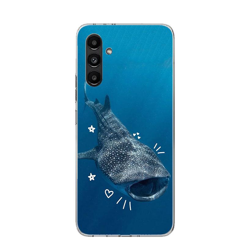 Ocean Whale Shark Phone Case For Samsung Galaxy A17 A16 A14 A15 A13 A57 A56 A54 A55 A53 A37 A36 A34 A35 A33 A26 A24 A25 A23 Gala